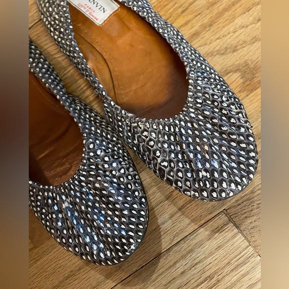 Lanvin Snakeskin Flats 37 - Picture 5 of 7